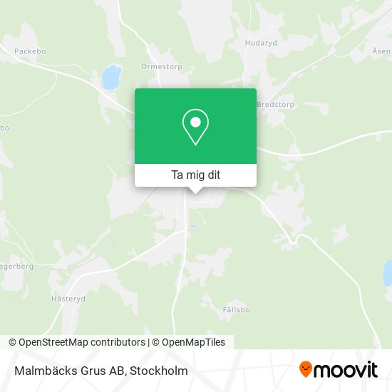 Malmbäcks Grus AB karta