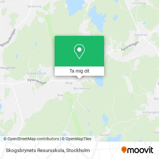 Skogsbrynets Resursskola karta