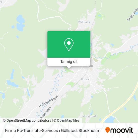 Firma Pc-Translate-Services i Gällstad karta