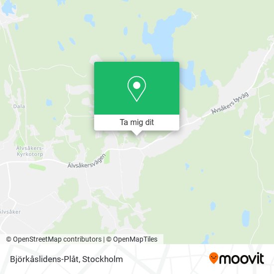 Björkåslidens-Plåt karta