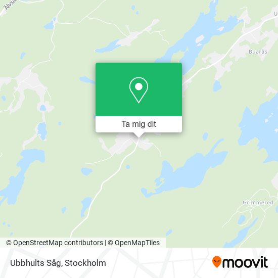 Ubbhults Såg karta