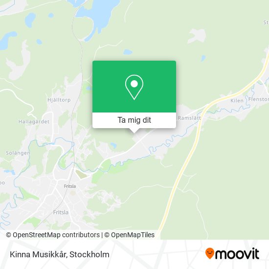 Kinna Musikkår karta