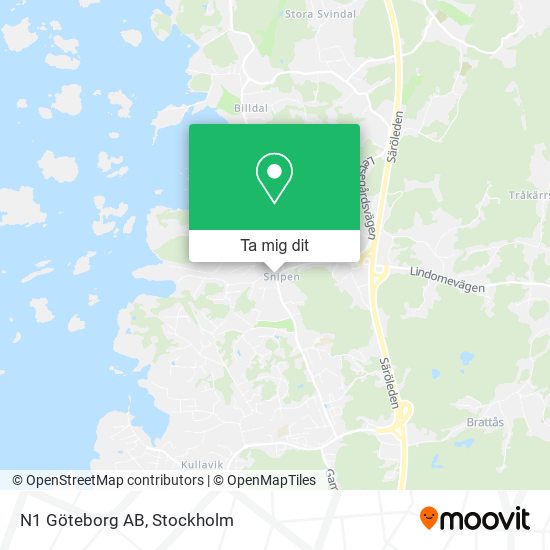 N1 Göteborg AB karta