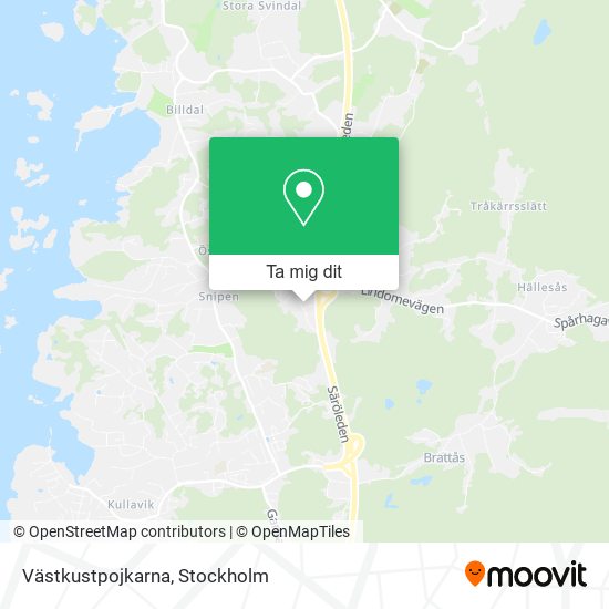 Västkustpojkarna karta