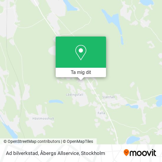 Ad bilverkstad, Åbergs Allservice karta