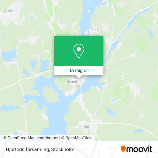 Hjorteds församling karta