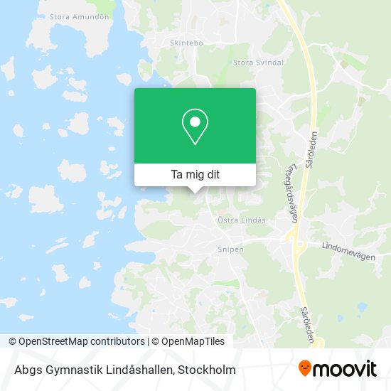 Abgs Gymnastik Lindåshallen karta