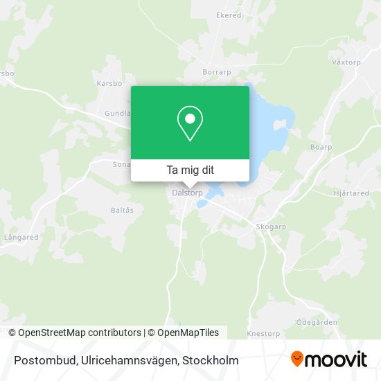 Postombud, Ulricehamnsvägen karta