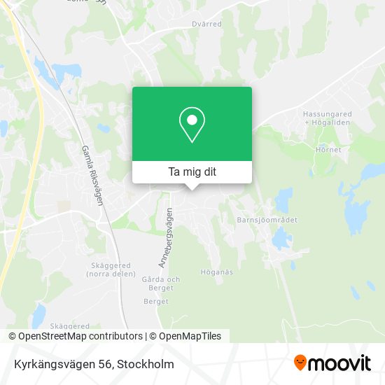 Kyrkängsvägen 56 karta