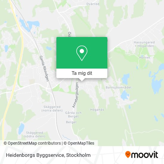 Heidenborgs Byggservice karta