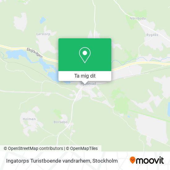 Ingatorps Turistboende vandrarhem karta