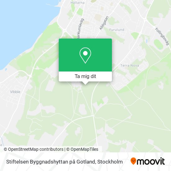 Stiftelsen Byggnadshyttan på Gotland karta