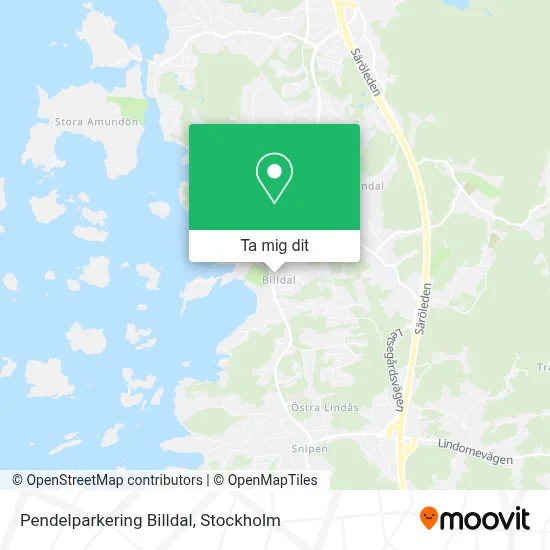 Pendelparkering Billdal karta