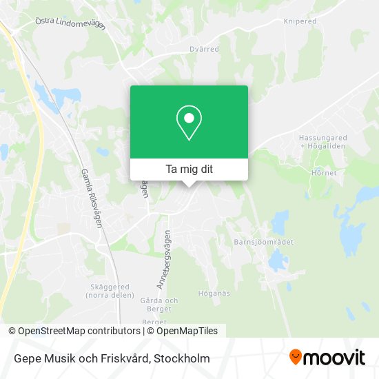 Gepe Musik och Friskvård karta