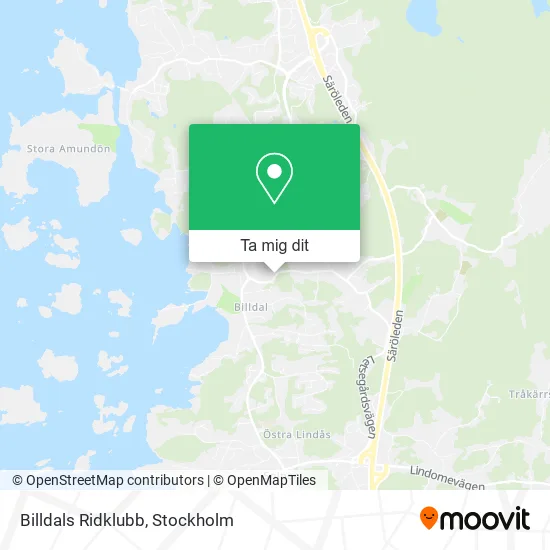 Billdals Ridklubb karta