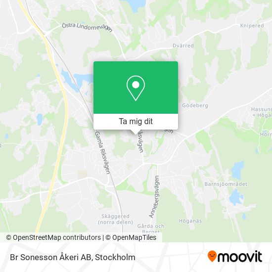 Br Sonesson Åkeri AB karta