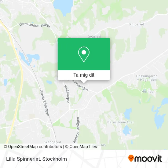 Lilla Spinneriet karta