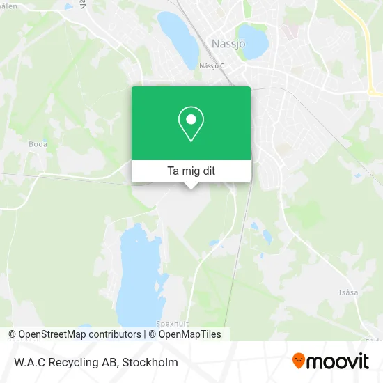 W.A.C Recycling AB karta