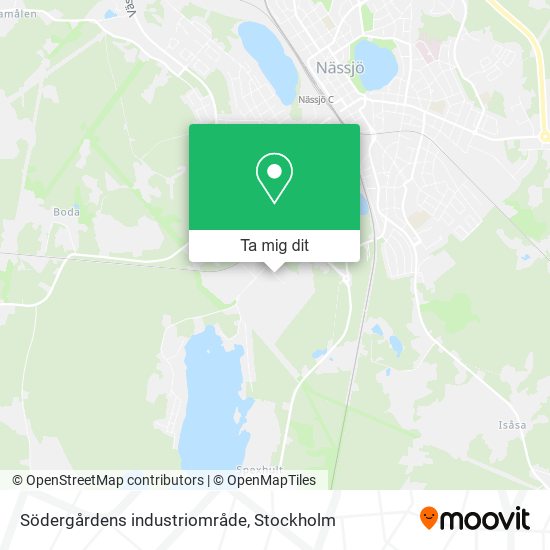 Södergårdens industriområde karta