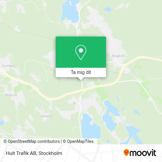 Hult Trafik AB karta