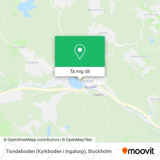 Tiondeboden (Kyrkboden i Ingatorp) karta