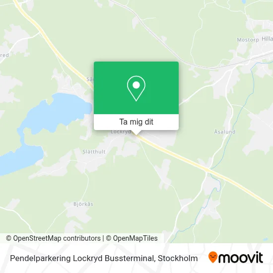 Pendelparkering Lockryd Bussterminal karta