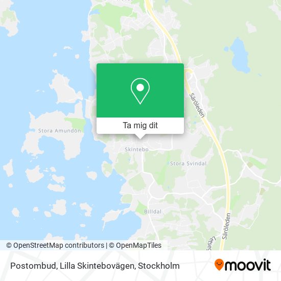 Postombud, Lilla Skintebovägen karta