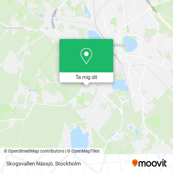 Skogsvallen Nässjö karta