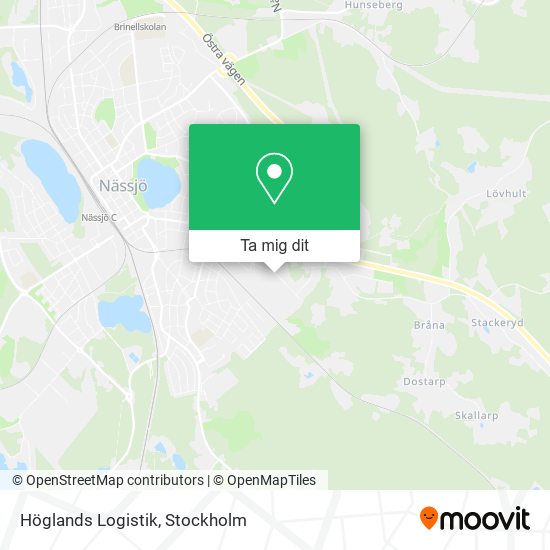 Höglands Logistik karta