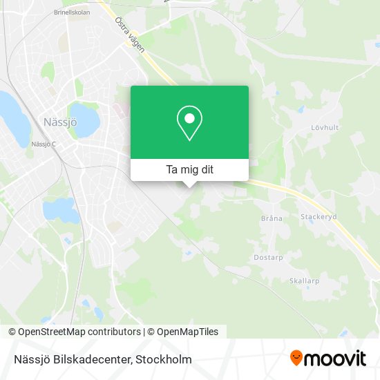 Nässjö Bilskadecenter karta