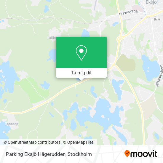 Parking Eksjö Hägerudden karta