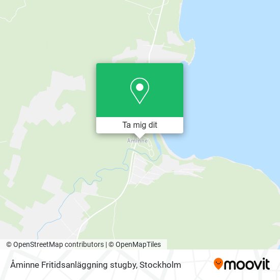 Åminne Fritidsanläggning stugby karta
