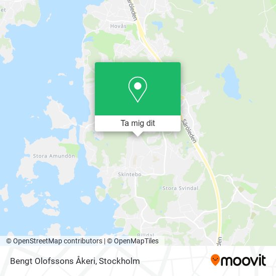 Bengt Olofssons Åkeri karta