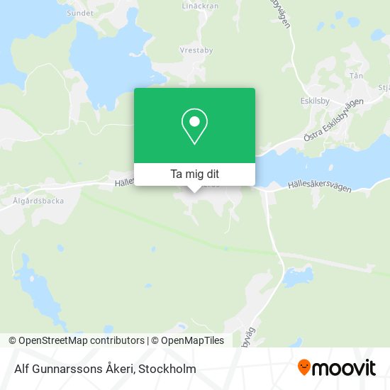 Alf Gunnarssons Åkeri karta
