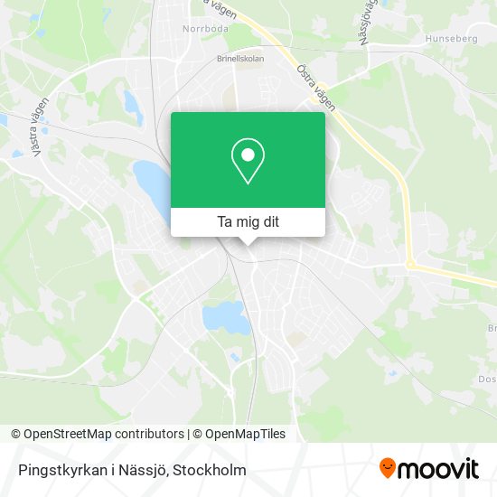 Pingstkyrkan i Nässjö karta