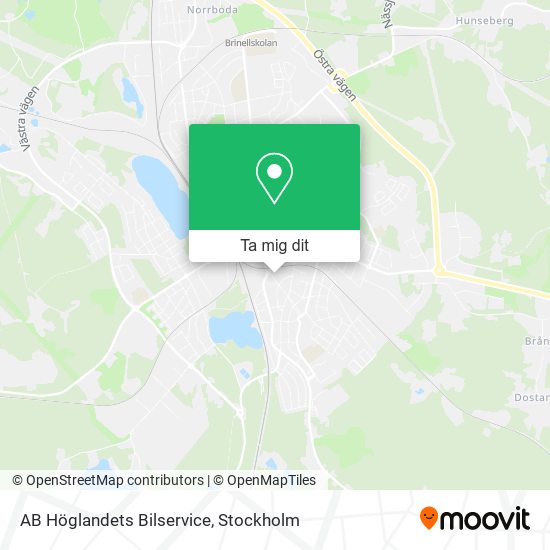 AB Höglandets Bilservice karta