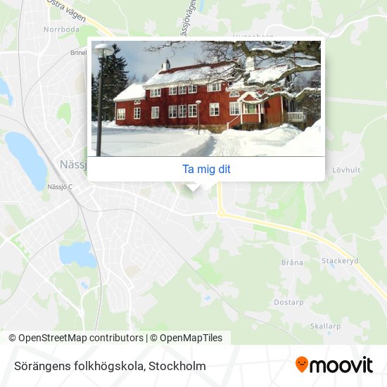 Sörängens folkhögskola karta