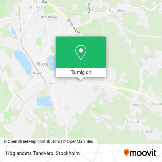 Höglandets Tandvård karta