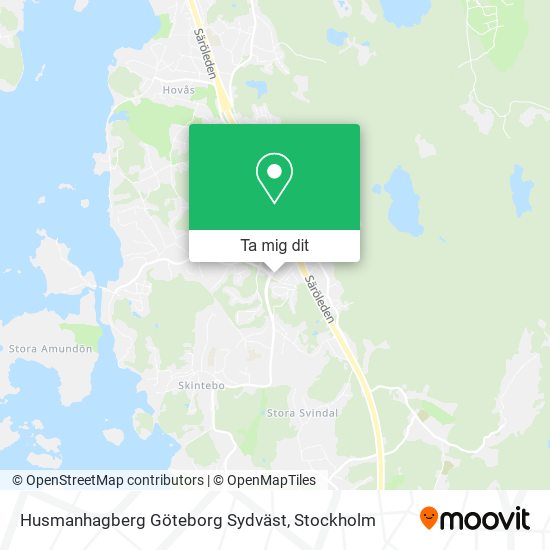 Husmanhagberg Göteborg Sydväst karta