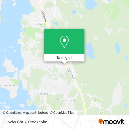 Hovås Optik karta