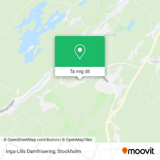 Inga-Lills Damfrisering karta