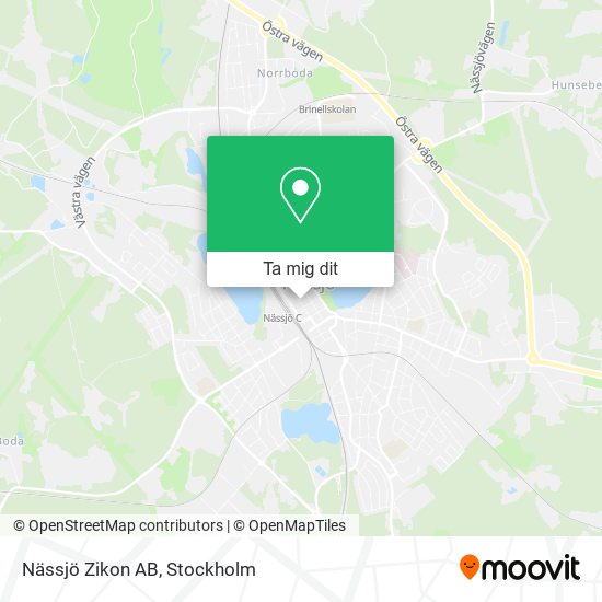 Nässjö Zikon AB karta