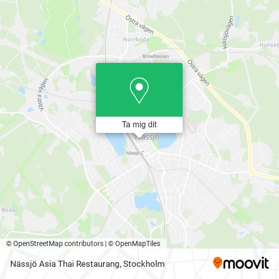 Nässjö Asia Thai Restaurang karta