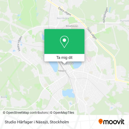Studio Hårfager i Nässjö karta