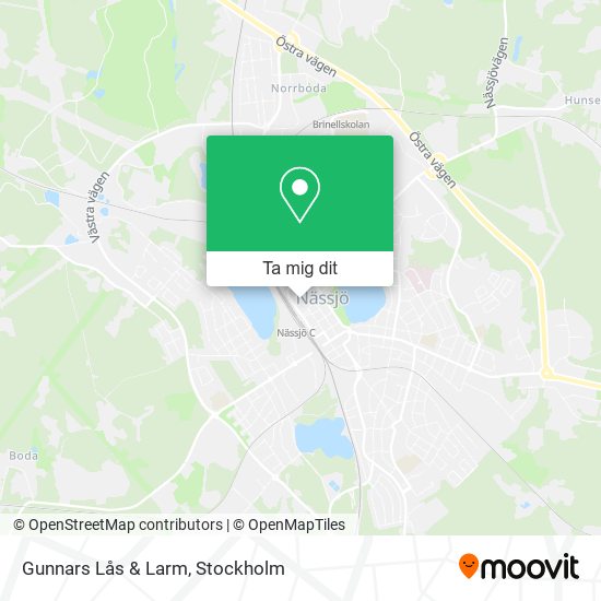 Gunnars Lås & Larm karta