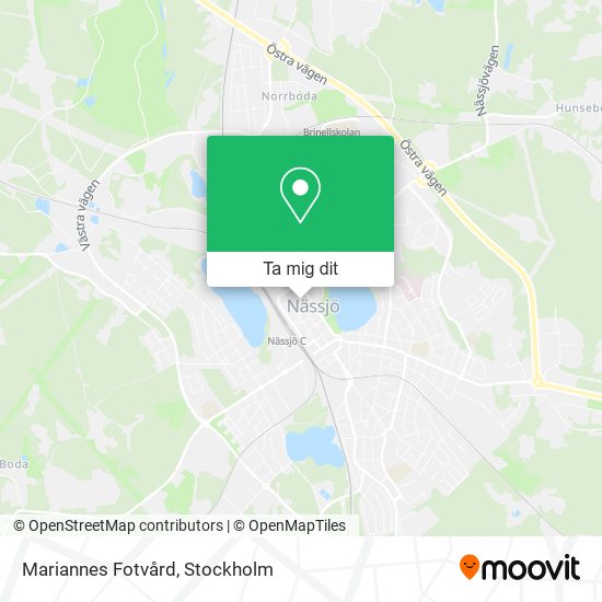 Mariannes Fotvård karta