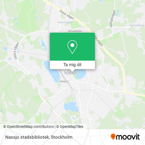Nassjo stadsbibliotek karta