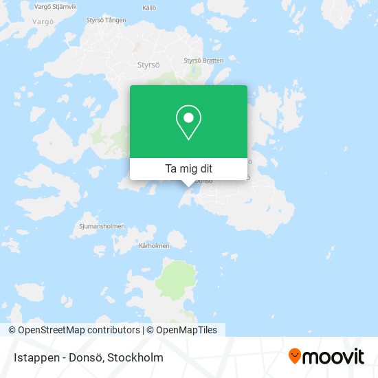 Istappen - Donsö karta