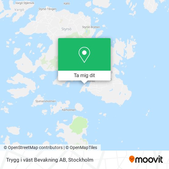 Trygg i väst Bevakning AB karta