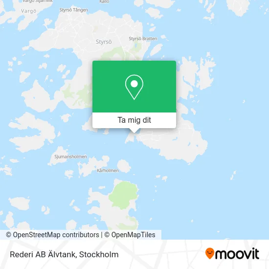 Rederi AB Älvtank karta